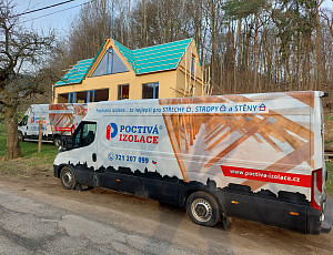 Zateplení dřevostavby pomocí celulózové foukané izolace